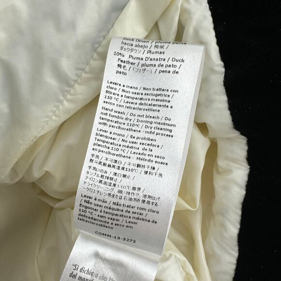 Patrizia Pepe Velvet Padded Quilted Puffer Jacket Black Size 42 = US 6 - Picture 10 of 11